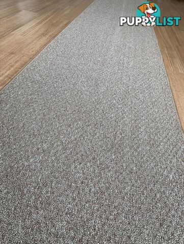 Phoenix Taupe Hall Runner 80cm Wide Non Slip Backing 7M  - TANGO - TAUPE 80CM