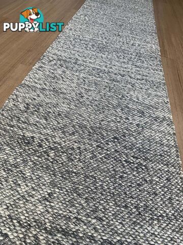 Lani Dark Grey Hallway Runner 80CM Wide 1M  - Park Lane Dark Grey 80cm Runner