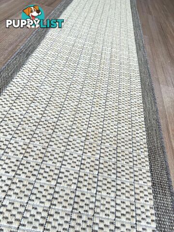 Suva Flat Woven Natural Cream 405 712 Hallway Runner Non Slip 11.5M 