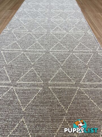 Roma Triangles Mocha Hallway Runner 80CM Wide 13M 