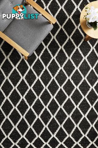 Huxley Black Rug 320X230CM  - HUX-BLACK-320X230