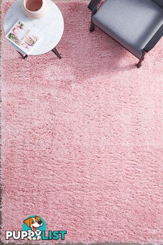 Angel Shag Pink Rug 290x200CM  - ANG-PINK-290X200