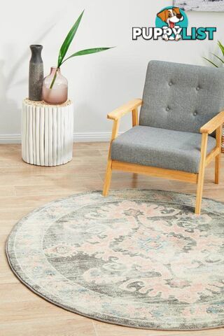 Avenue 701 Grey Round Rug 150x150CM  - AVE-701-GREY-150X150