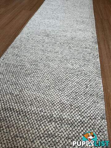 Rustica Silver Hallway Runner 80cm Wide 2.5M  - RUSTA SILVER 80CM