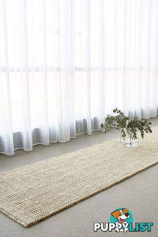 Madras Marlo White Runner Rug 300X80CM  - MAD-MARLO-WHT-300X80