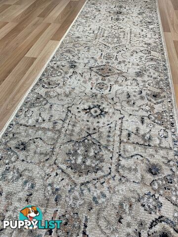 Cozy Ivory Beige Hallway Runner 80CM Wide 6M  - Cozy 5419 Ivory Beige
