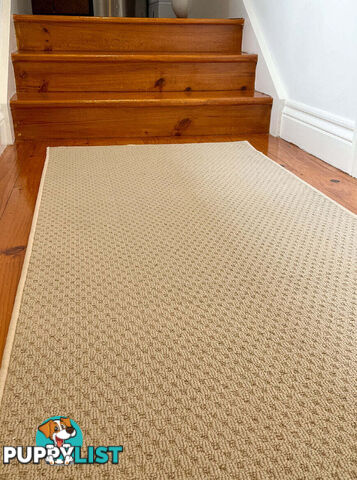 Phoenix Beige Hall Runner 67cm Wide Non Slip Backing 13M  - TANGO - BYRON BAY