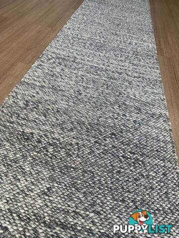 Lani Dark Grey Hallway Runner 80CM Wide 2M  - Park Lane Dark Grey 80cm Runner