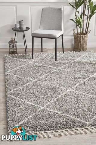 Saffron 22 Grey Rug 400X80CM  - SAF-22-GRY-400X80