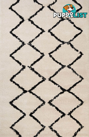 Luana 7 Ivory Charcoal Rug 300 x 390CM  - ELUANA701-IVORYCHAR