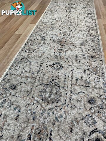 Cozy Ivory Beige Hallway Runner 80CM Wide 9.5M  - Cozy 5419 Ivory Beige