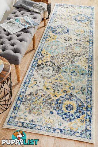 Evoke Poppy Multi Transitional Runner Rug 400X80CM  - EVO-266-MULT-400X80