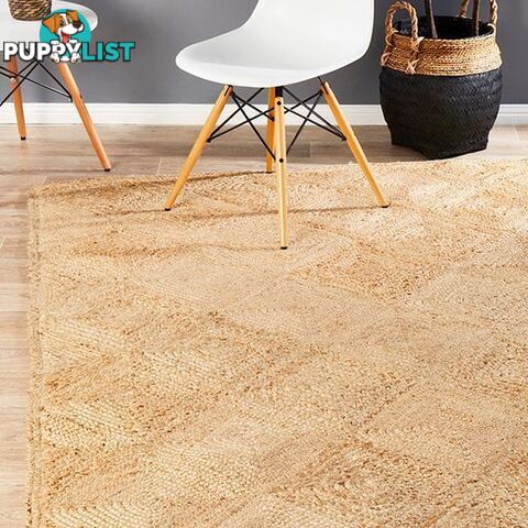 Natural Hatch Jute Rug 320X230cm  - ATR-HAT-NAT-320X230