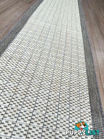 Suva Flat Woven Natural Cream 405 712 Hallway Runner Non Slip 14.5M 