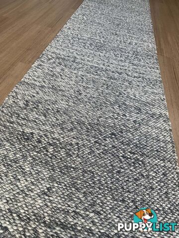 Lani Dark Grey Hallway Runner 80CM Wide 4.5M  - Park Lane Dark Grey 80cm Runner