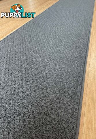 Phoenix Charcoal Hall Runner 67cm Wide Non Slip Backing 3M  - TANGO - GREY CHARCOAL 67CM