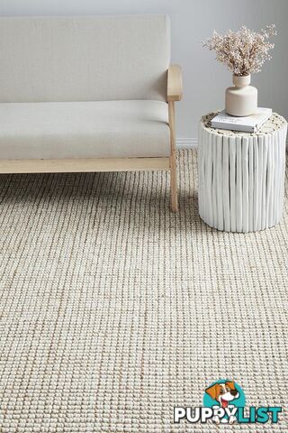 Arabella Wool Jute Natural Rug 165X115CM  - ARA-NAT-165X115