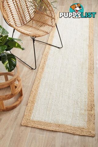 Noosa 333 White Natural Runner Rug 300X80CM  - NSA-333-WTNT-300X80