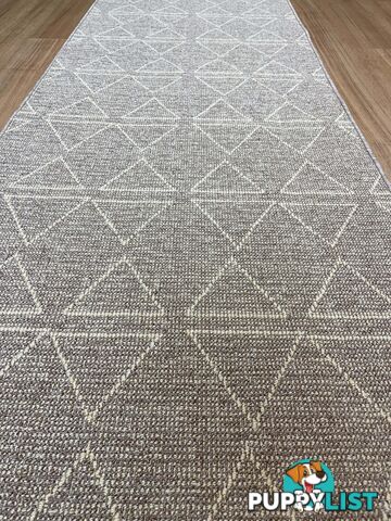 Roma Triangles Mocha Hallway Runner 80CM Wide 12M 