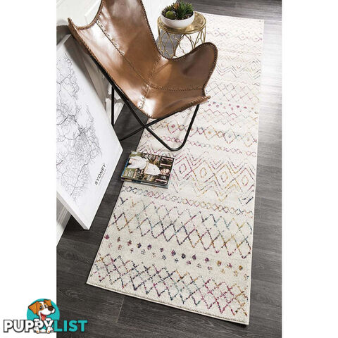 Oasis Nadia Multi Rustic Tribal Runner Rug 300X80cm  - OAS-453-MUL-300X80