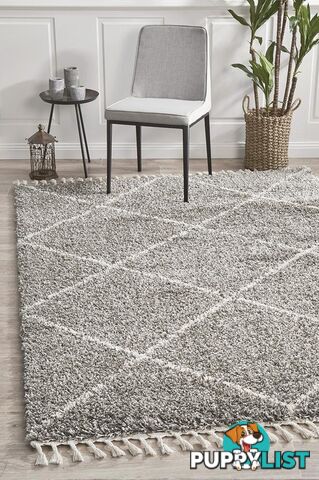 Saffron 22 Grey Rug 200X80CM  - SAF-22-GRY-200X80