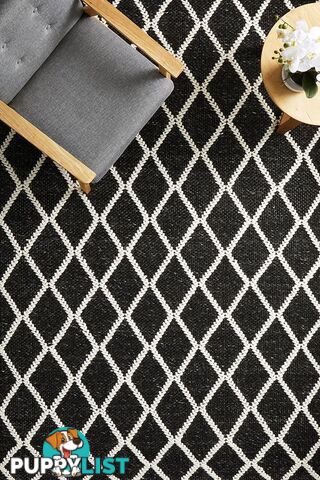 Huxley Black Rug 280X190CM  - HUX-BLACK-280X190