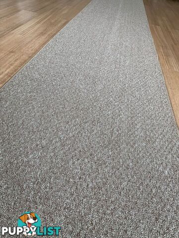 Phoenix Taupe Hall Runner 80cm Wide Non Slip Backing 4M  - TANGO - TAUPE 80CM