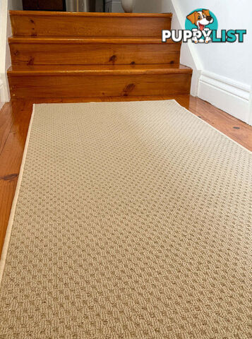 Phoenix Beige Hall Runner 67cm Wide Non Slip Backing 15M  - TANGO - BYRON BAY