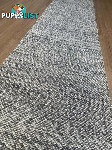 Lani Dark Grey Hallway Runner 80CM Wide 5.5M  - Park Lane Dark Grey 80cm Runner