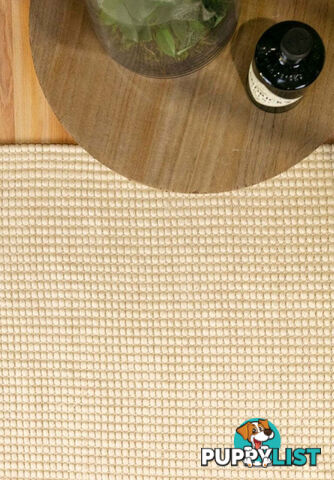 Sasha NZ Wool Blend Rug Cream Circle 200 X 200  - DASHA-CREAM-200