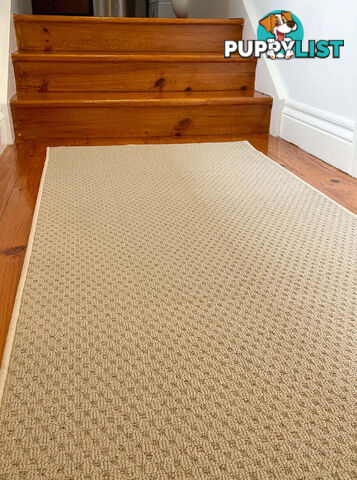 Phoenix Beige Hall Runner 67cm Wide Non Slip Backing 4M  - TANGO - BYRON BAY