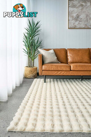 Bubble Natural - Machine Washable Rug 160X100CM  - BUB-NATURAL-160X100