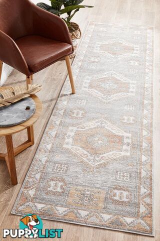 Mayfair Caitlen Grey Runner Rug 400X80CM  - MAY-CAT-GRY-400X80