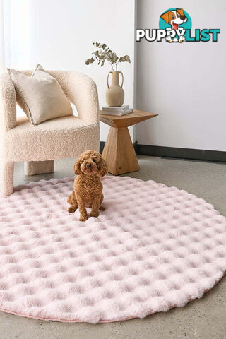 Bubble Blush Round - Machine Washable Rug 150X150CM  - BUB-BLUSH-150X150