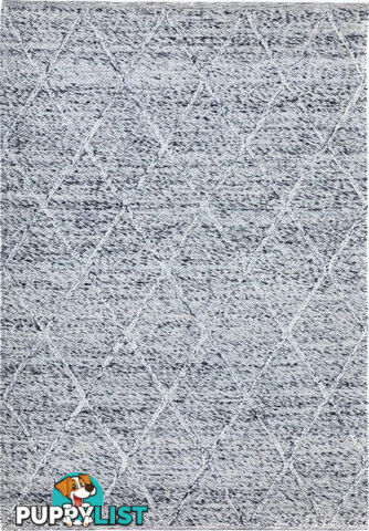 Diamond Grey Felted Wool Rug 155 x 225CM  - BCOLOMBO-GREY