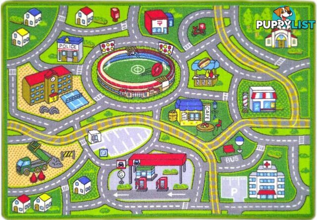 Aussie Footy Kids Playmat 200x200CM  - SHOP-PLAYMAT-FOOTY-SQ