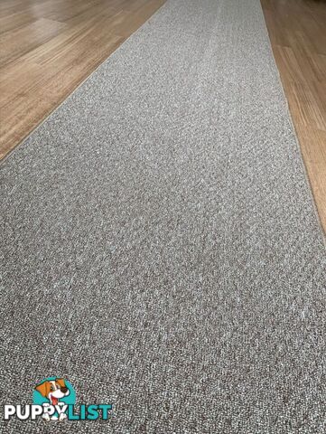 Phoenix Taupe Hall Runner 80cm Wide Non Slip Backing 13M  - TANGO - TAUPE 80CM