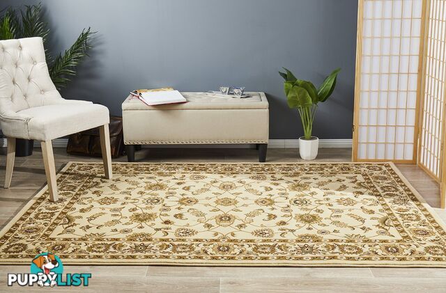 Classic Rug Ivory with Ivory Border 400x80cm  - SYD-1-II-400X80