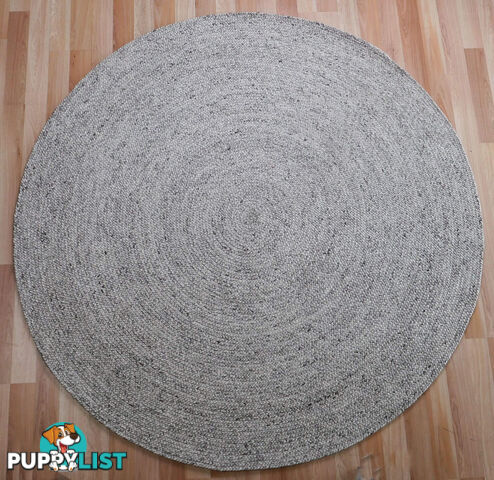 Cara Smoke Round Rug 200 x 290 Oval 