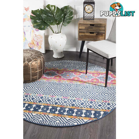 Oasis Sabrina Multi Tribal Round Rug 240X240cm  - OAS-455-MUL-240X240