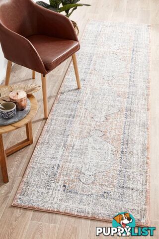 Mayfair Lorissa Peach Runner Rug 300X80CM  - MAY-LOR-PEA-300X80