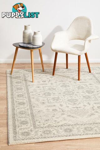 Evoke Winter White Transitional Rug 400X300CM  - EVO-261-WHI-400X300