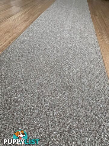 Phoenix Taupe Hall Runner 80cm Wide Non Slip Backing 5M  - TANGO - TAUPE 80CM