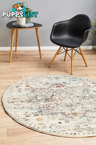 Century 911 Silver Round Rug 150X150CM  - CEN-911-SILV-150X150