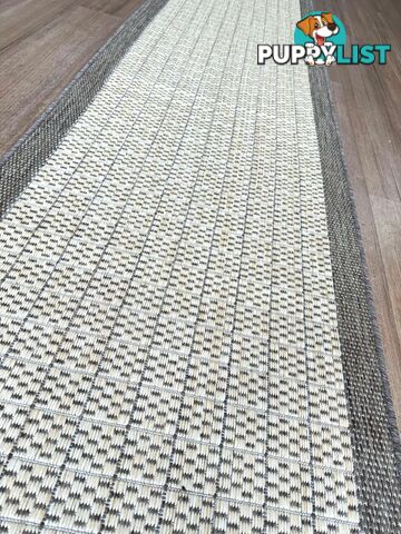 Suva Flat Woven Natural Cream 405 712 Hallway Runner Non Slip 12M  - 405-712