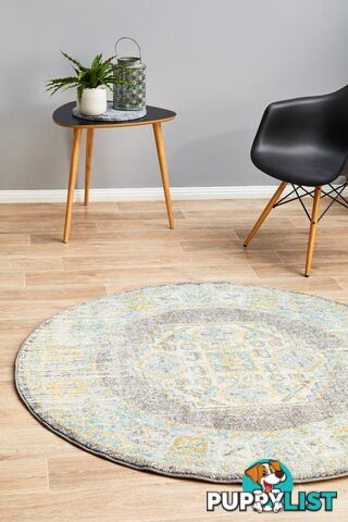 Century 944 Grey Round Rug 200X200CM  - CEN-944-GREY-200X200