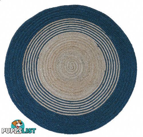 Juno Atlantic Blue Border 200 Circle  - CJUNO456-ATLBLUE