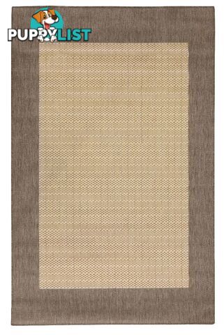 Suva Natural Coffee Flat Woven Rubber Backed Rug 405 712 200x290cm  - C405-712