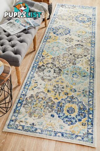 Evoke Poppy Multi Transitional Runner Rug 500X80CM  - EVO-266-MULT-500X80