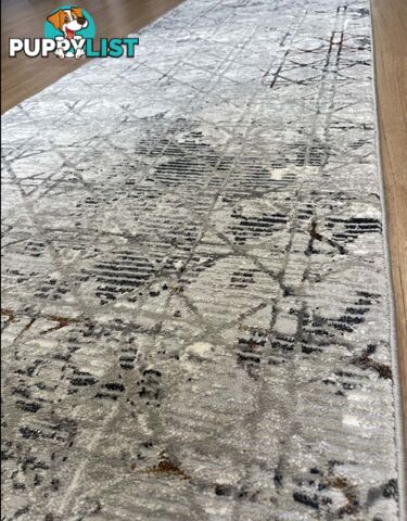 Alyssa Diamond Hallway Runner 80CM Wide 6M  - Alissa Multy Grey